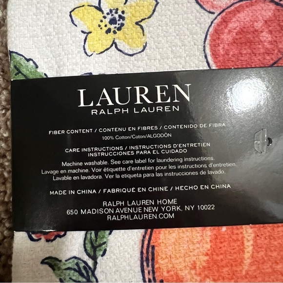 New! NWT Ralph Lauren Kitchen Towel Set of 2 Fruits & Flowers Colorful Fun - Picture 3 of 3